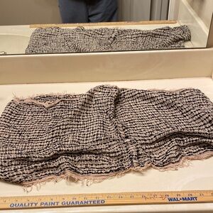 Black and White Tweed Scarf